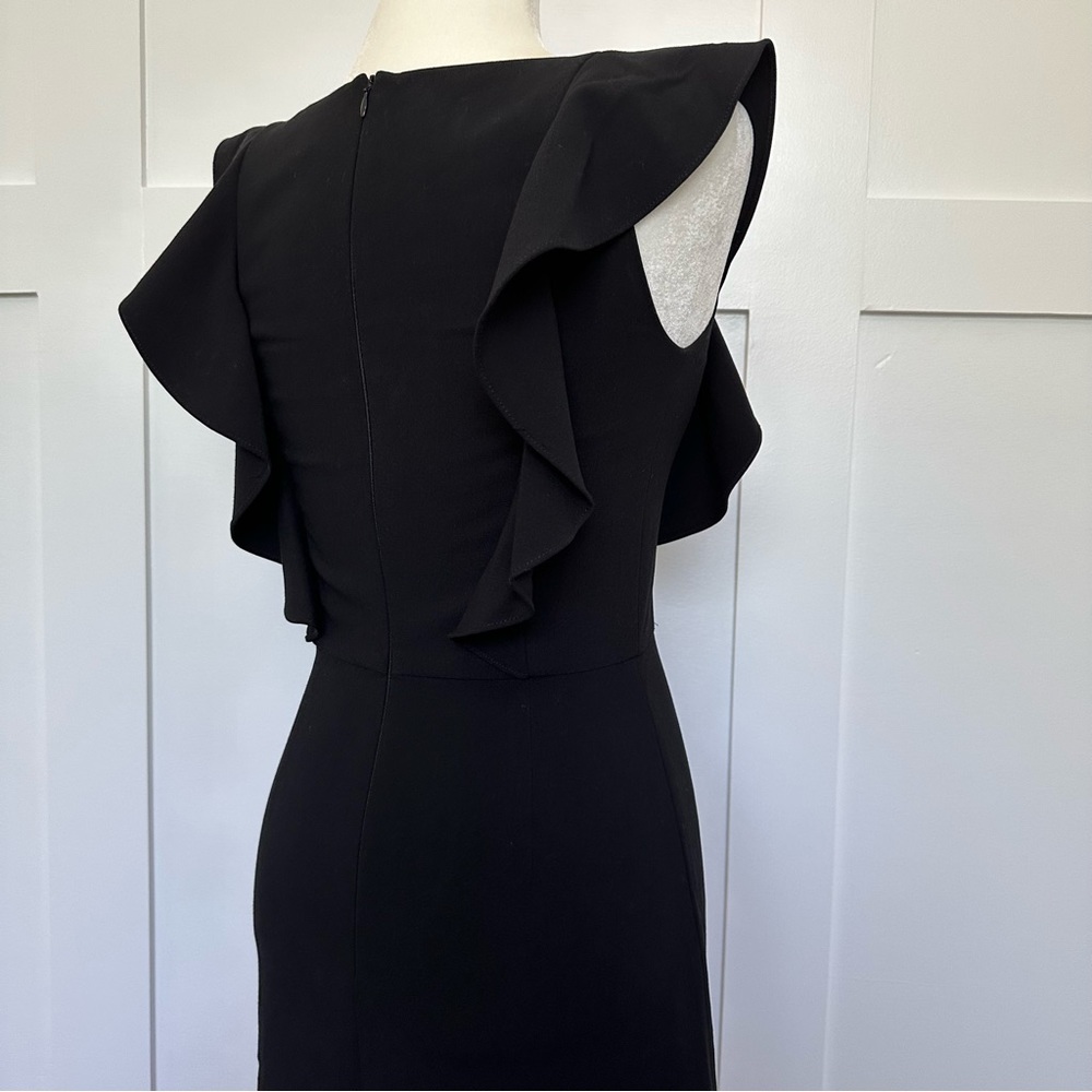 French Connection Whisper Square Neck Ruffle Dress - Picture 8 of 9